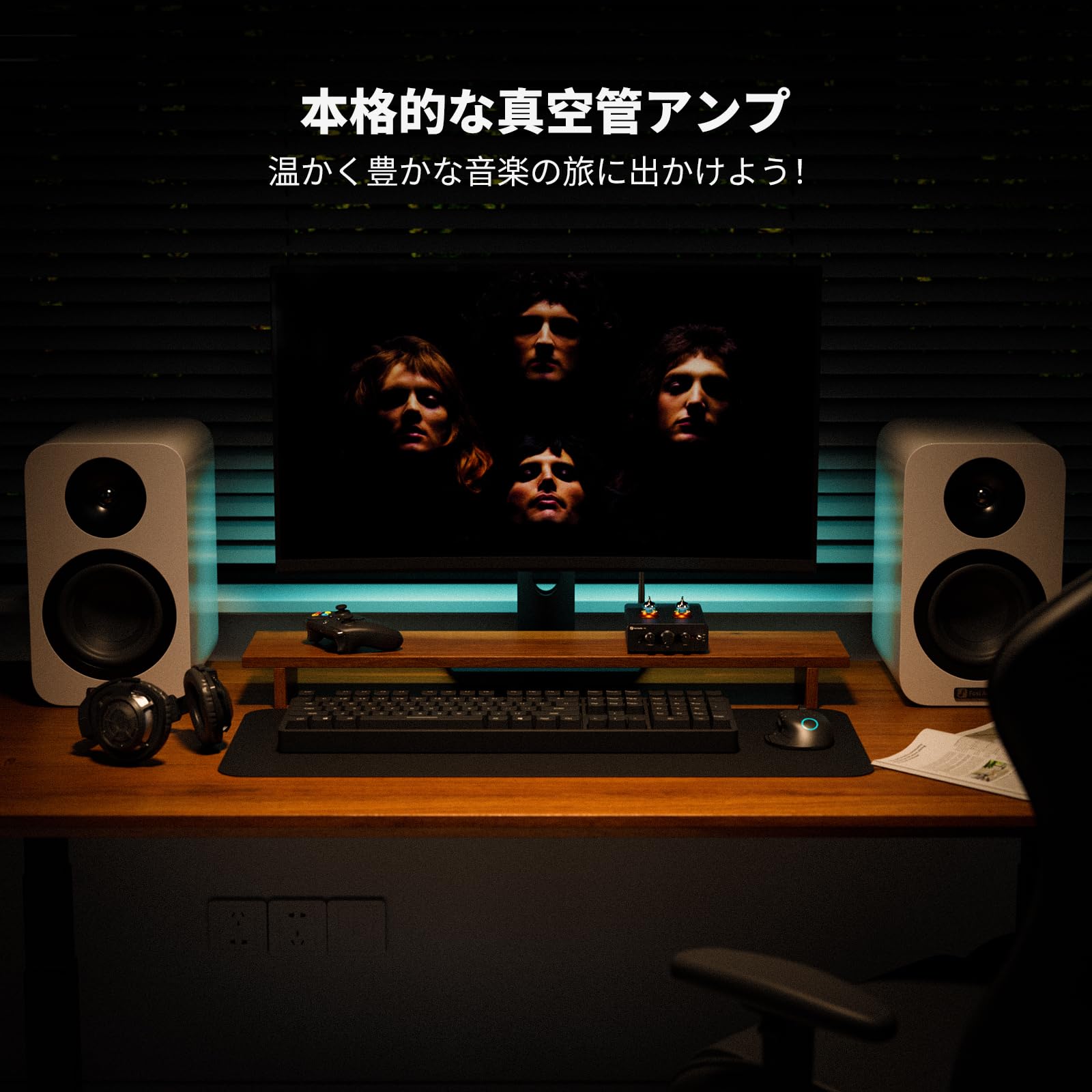 Fosi Audio P3 真空管 プリアンプ ヘッドホンアンプ 小型 ホームオーディオ ミニ真空管プリアンプ Bluetooth aptX LL HD 高低音制御対応 HiFi ステレオ アクティブスピーカー適用 RCA/AUX ポート搭載 電 crestshop-10043318 CREST shop サンプル画像2