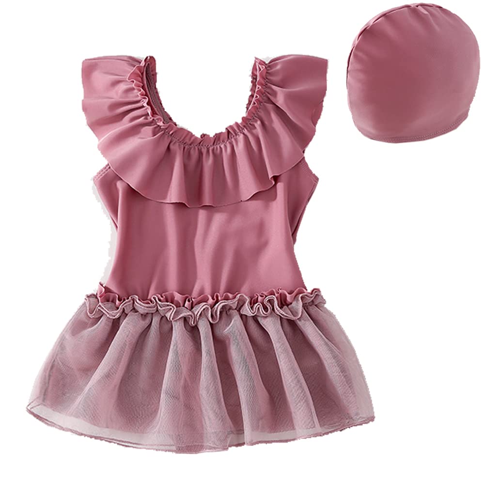 Rakuten - [AILITI] キッズ 水着 女の子 ワンピース水着 ガールズ 女児 小学生 子供用 UVカット かわいい 海 温泉 夏 旅行 (120, ピンク)