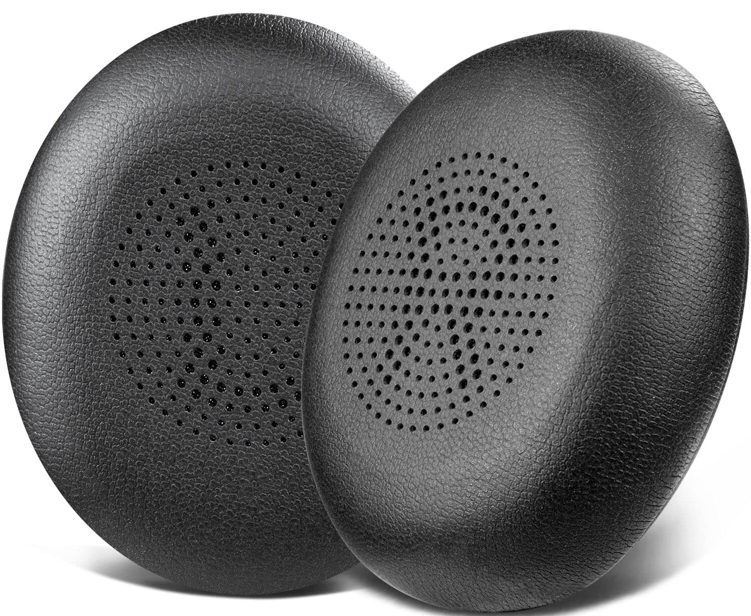 SOULWIT イヤーパッド イヤークッション 対応 Jabra Evolve2 65 (65MS 65UC USB)/Evolve2 40 (40UC 40MS USB)/Elite 45h 向けの ヘッドホン 用 交換パッド 耳当て プロテインレザー ヘッドパッド ‐ ブラック
