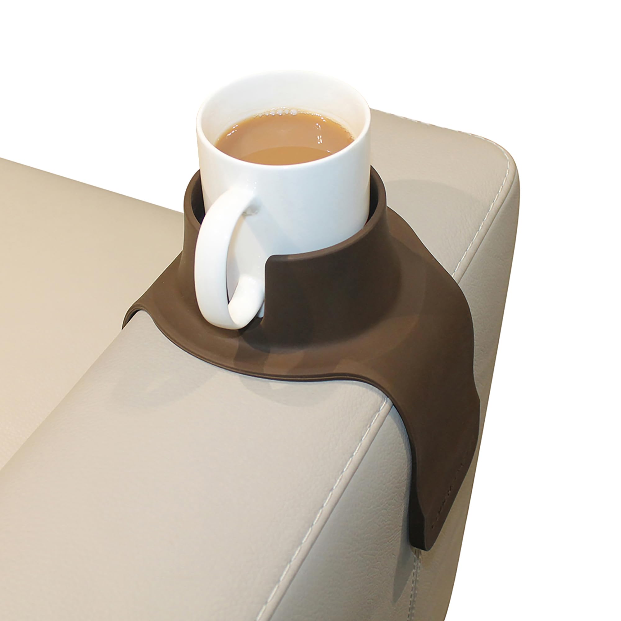 Rakuten - HIT PRODUCTS CouchCoaster (カウチコースター) 椅子 ソファー でこぼれないカップホルダー - ドリンク、グラス、カップ アームレスト テーブル (ブラウン)