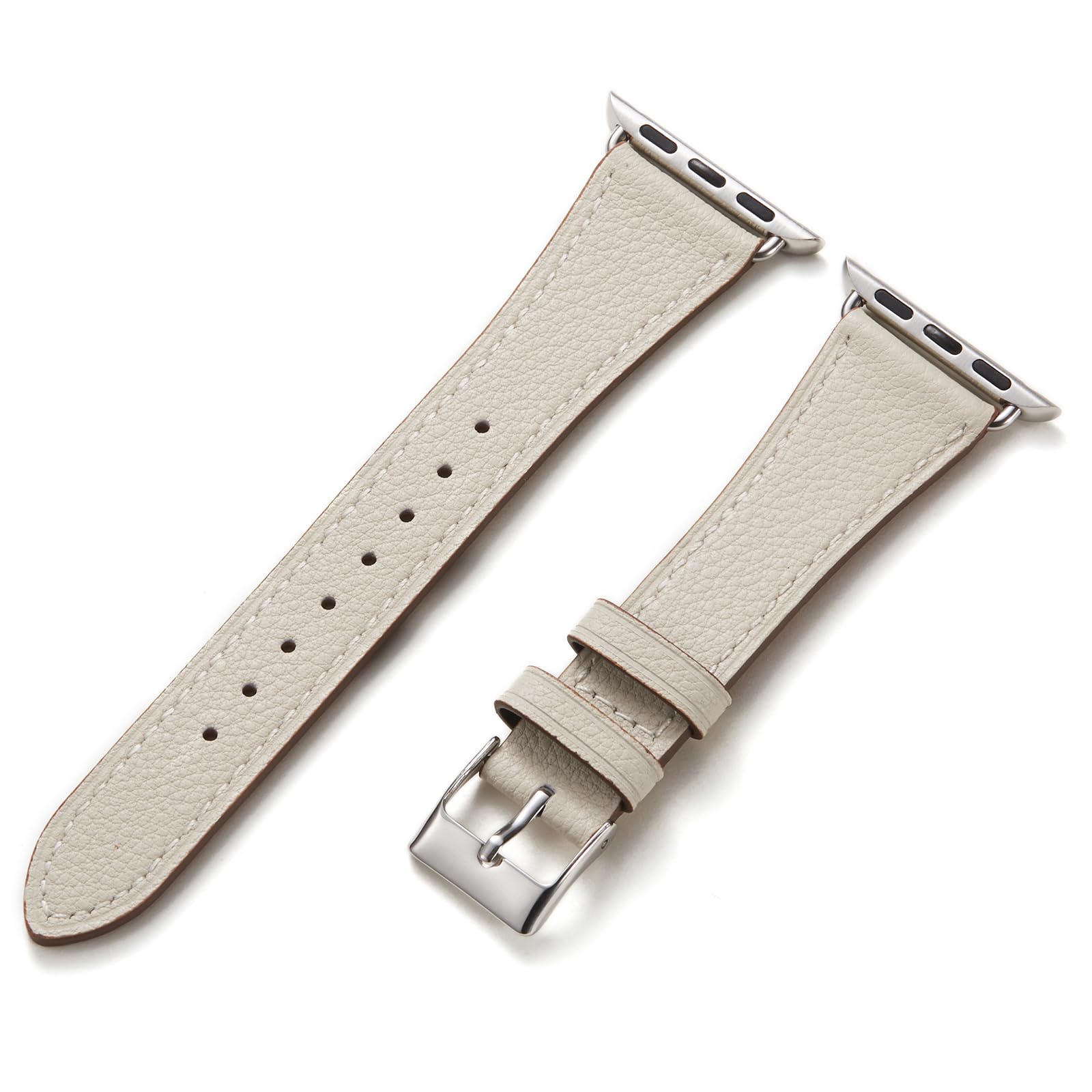 乐天商城 - Handodo for Apple Watch バンド レディース 本革 アップルウォッチ バンド 細い 49mm 46mm 45mm 44mm Series 11/10/9/8/7/6/5/4/SE/Ultra イタリアレザー おしゃれ ビジネス SGS資格認定 アイボリー