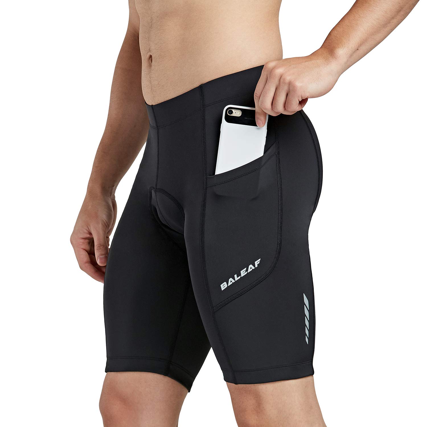 Barrief Cycling Pants, Road Bike Pants, Men's Racer Pants, 3D Gel Pad, Shock Absorption, Pain Relief, UPF50+, Cross Bike, Stretchable, Sweat-Wicking, Quick-Drying, Cycling Wear