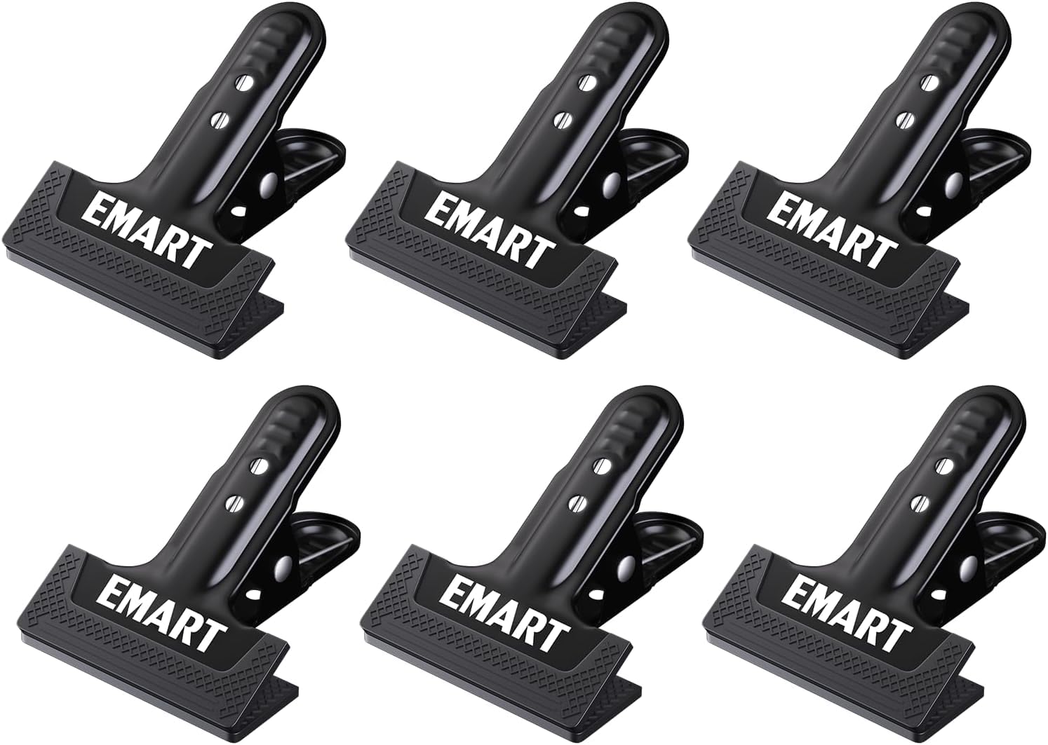 Rakuten - EMART スプリングクランプ 撮影用クランプ 6パック 強力クリップ 背景布クリップ 固定クランプ 最大開口部5cm 滑り止め 背景スタンド/写真スタジオ/木工用/DIY固定