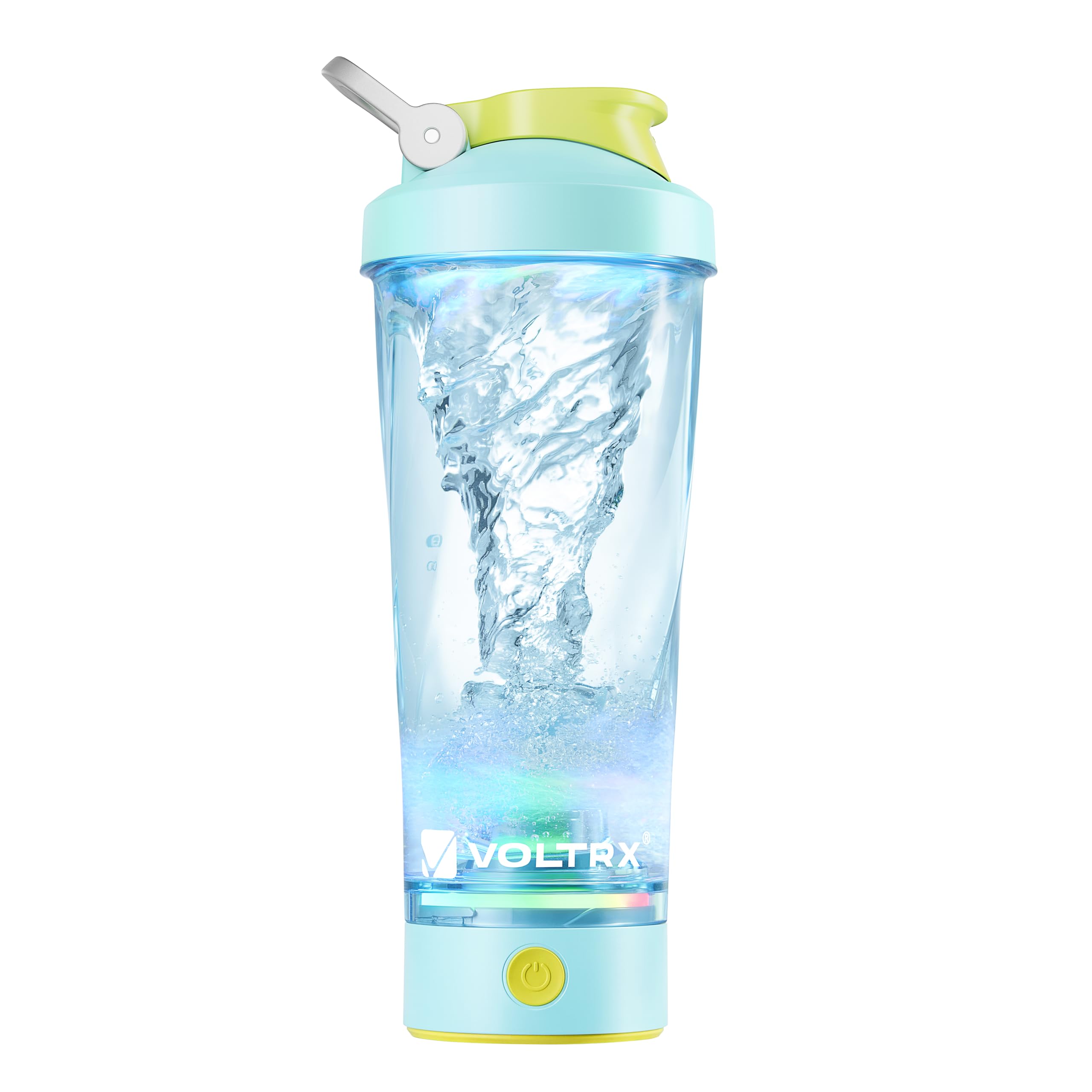 VOLTRX Electric Shaker - VortexBoost Protein Shaker Mixer - USB C Charging Protein Shaker - BPA Free, Waterproof, Colorful Light Show, 600ml