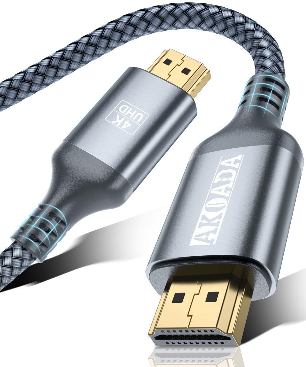 HDMI ケーブル【10m/4K60Hz/9種長さ】AKOADA HDMI2.0規格 PS4/3,Xbox, Nintendo Switch, Apple TV, Fire TVなど適用18gbps 4K60Hz/HDR/3D/イーサネット対応 テレビ ハイスピードプレミアム