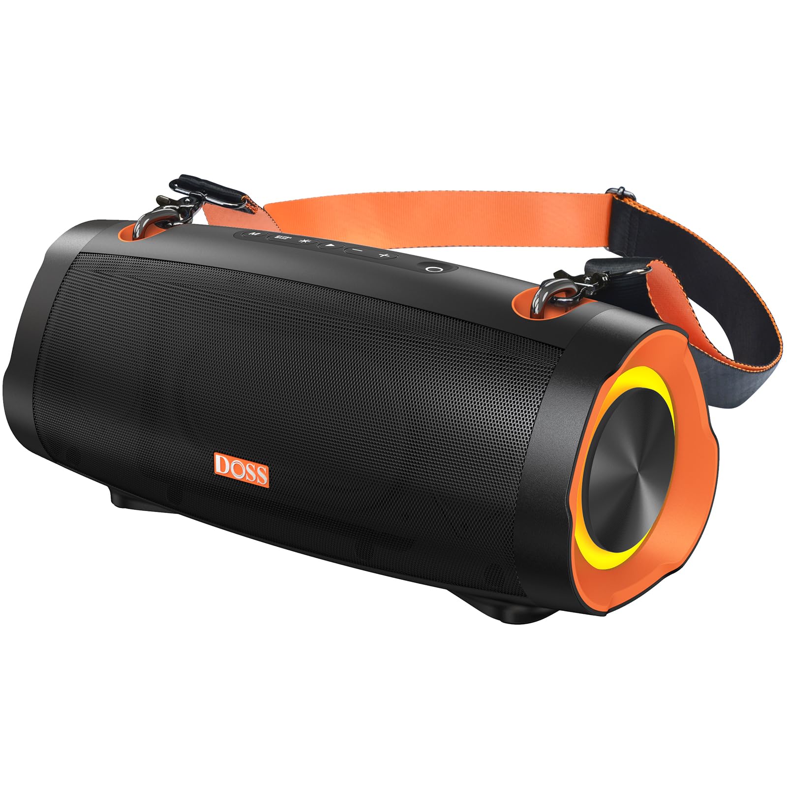 DOSS Extreme Boom Pro D100 Bluetoothスピーカー 70W 大音量 ワイヤレス ポータブル ブルートゥース スピーカー IPX6防水 24時間再生 低音強化 TWS対応 パッシブラジエーター採用 USB-C充電 モバイルバッテ