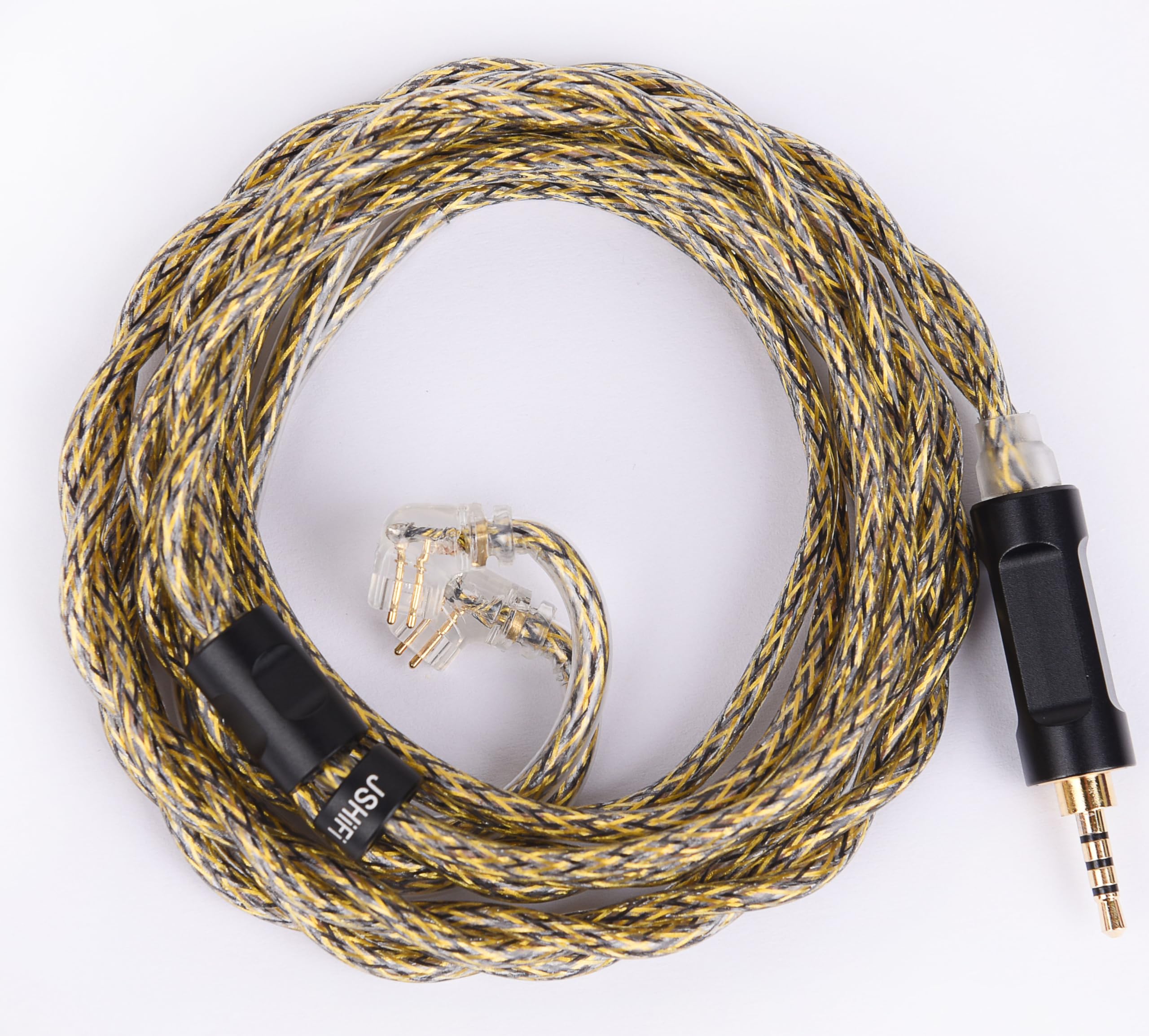 QDC2.5mmリケーブル 希土銅＋ニッケル合金線材 2.5mmバランスイヤホンアップグレードケーブル 中華QDCイヤフォン交換ケーブル (QDC2.5mm)