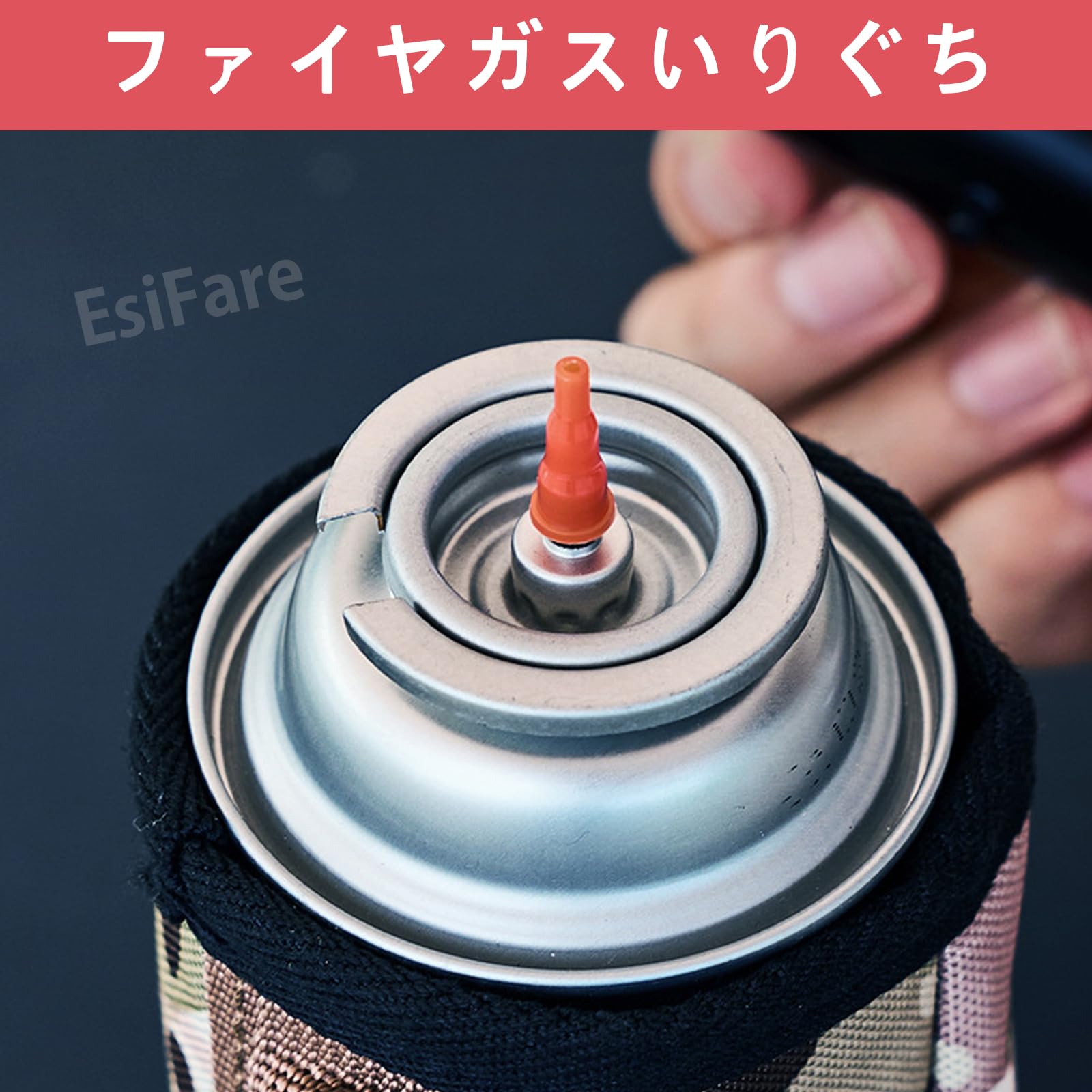 CREST shopのEsiFare カセットタンクリフィルロングノズル 【 8ピースカセット】カセットタンクノズルアダプター カセットタンクアダプターバルブ ガスコンバーター タンク溶接装置プロパンタンクアダ｜アングル3