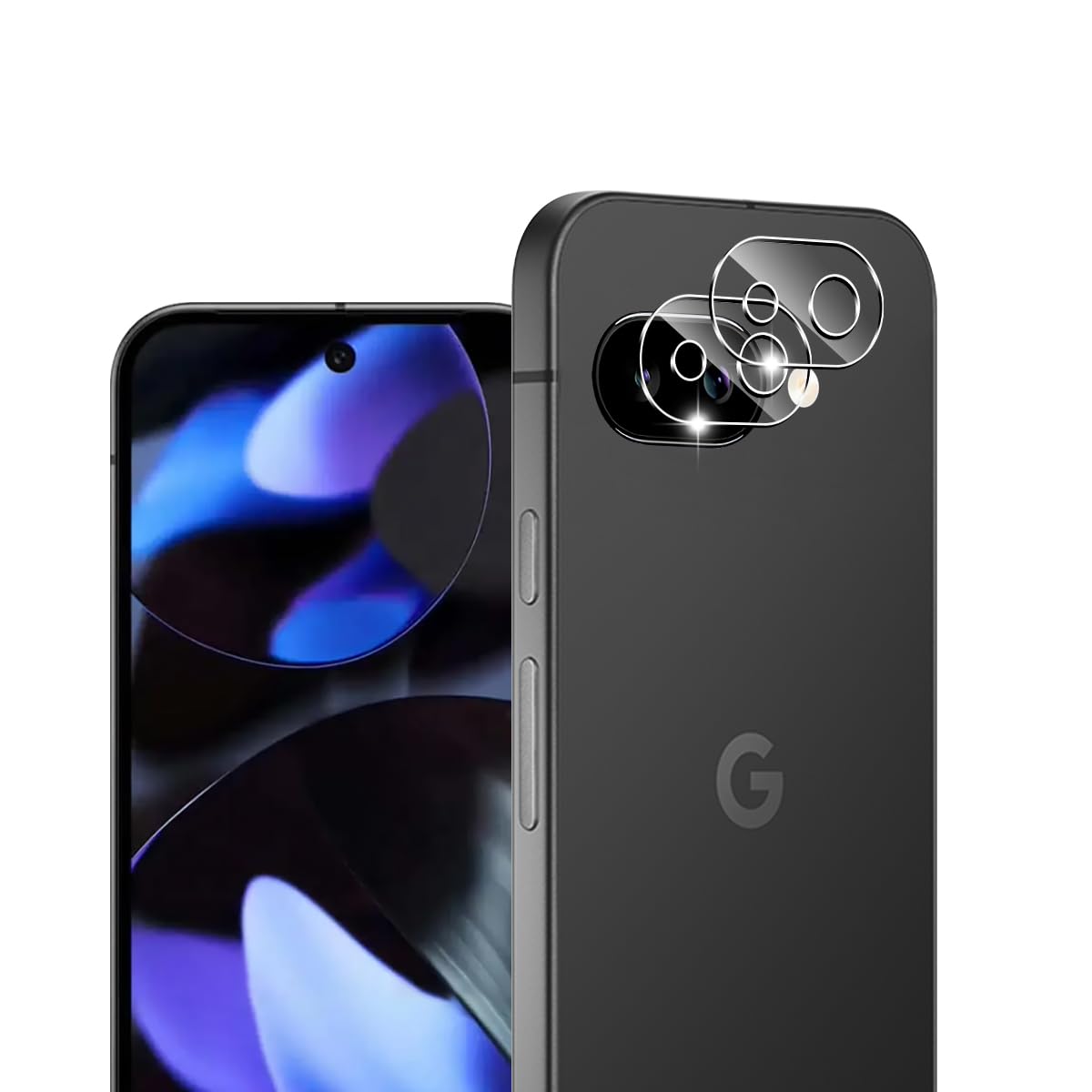 Rakuten - 【wnunbg 2枚セット】 対応 Google Pixel 9A カメラフィルム 2枚 【日本AGC旭硝子素材採用 硬度9H 飛散防止 】 用 グーグルピクセル9A レンズフィルム レンズ保護 超薄型 耐衝撃 引っかきキズに強い
