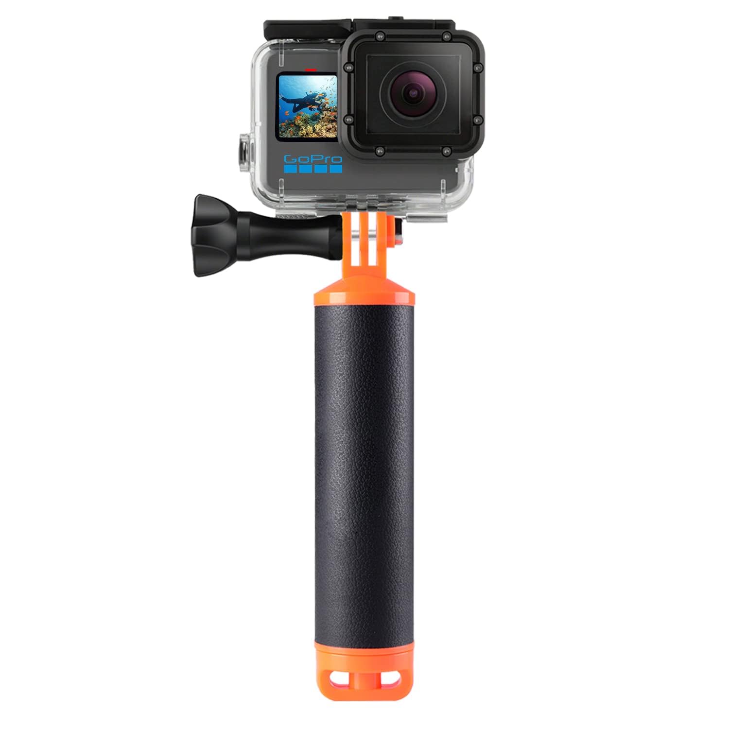 Suptigフローティングハンドグリップ対応Gopro Hero 13 12 11 10 9 8 7 6 5 4 Hero Session DJI action insta 360 action And Campark APEMAN Crosstour Action Cameras