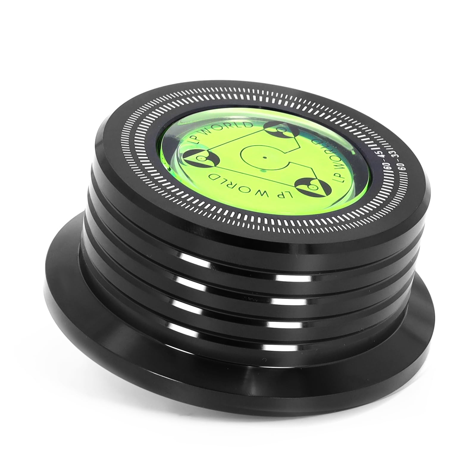 KozyOne レコードスタビライザー 高精度 安定性 ターンテーブル重量スタビライザー アルミニウム合金レコード重量クランプ 振動軽減 LPレコードアクセサリー 多くの レコードプレーヤーに適 crestshop-10056463 CREST shop パッケージ画像