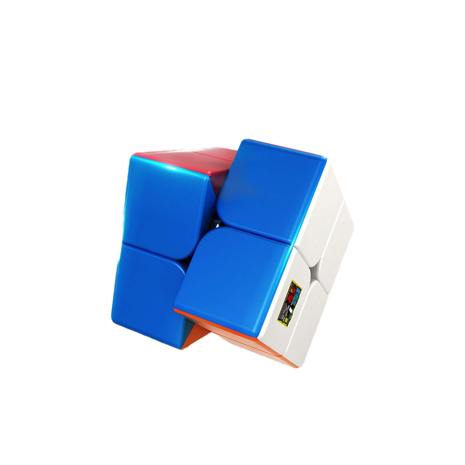 CREST shopのMoyu Meilong 2M 磁石 2x2磁気スピードキューブ、 ステッカーレスマジックキューブ、 子供とパズルボックスの古典的なゲームのための脳のおけいこギフト｜アングル2