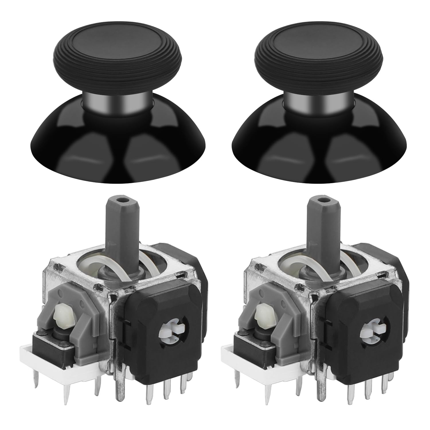 Iesooy for GuliKit Anti-Drift TMR 電磁スティック換修理キット P5 Dual-sense、Xboxシリーズ、P4 Dual-shock、Switch Proコントローラー用 - ブラック (P5 Dual-sense)