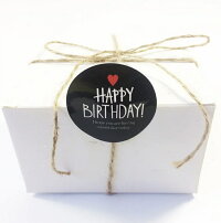 creve 誕生日 バースデー ラッピング ラベル ステッカー ギフトシール Happy Birthday 2色 直径約4cm 50枚