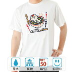 おもしろtシャツ ドライ 和柄 元祖豊天商店 もっとネコ好きになって出直し！ ニャンメン 半袖