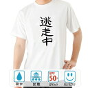 おもしろ tシャツ ドライ 和柄 元祖豊天商店 不満を笑い飛ばす自ギャグシリーズ!! 逃走中 半袖 ※ 子供 用はお取り扱いが御座いません。(4)