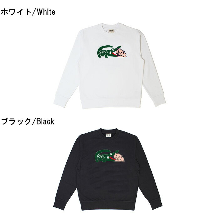 おもしろ トレーナー 和柄 元祖豊天商店 頭を突っ込んでも噛みません ビッククロコダイル美豚 美豚 ※ 子供 用はお取り扱いが御座いません。 B01