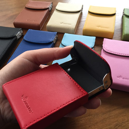 Slider CARD CASE【DULTON】スライダーカードケース【BONOX】 ダルトン【S62102】定型外郵便送料込　Ivory Brown Pink Red Black Sax Yellow Mintgreen Royal blue レディース メンズ レザー ナイロン ラバー シンプル 実用的 ポイントカード かわいい スライド式 名刺入れ