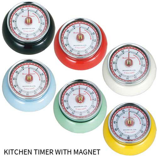 【DULTON】Color kitchen timer with magnet 100-189【定形外郵便送料込】マグネット付きカラーキッチンタイマー　料理　時間　おしゃれ　キッチンツールのサムネイル