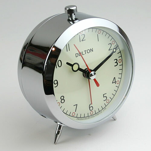 Dulton Alarm Clock Quartz　100-053Q/CR ALARM CLOCK CHROME アラームクロック　目覚まし時計