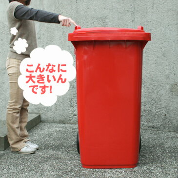 ダルトン DULTON ゴミ箱 Plastic trash can PT240 トラッシュカン 240L 収納 収納ボックス ごみ箱 おしゃれ ダストbox くずかご ダストボックス 分別 業務用 屋外用 蓋付き 大容量 レッド グリーン グレー フタ付き 匂い キャスター【北海道・沖縄・離島別途送料要】