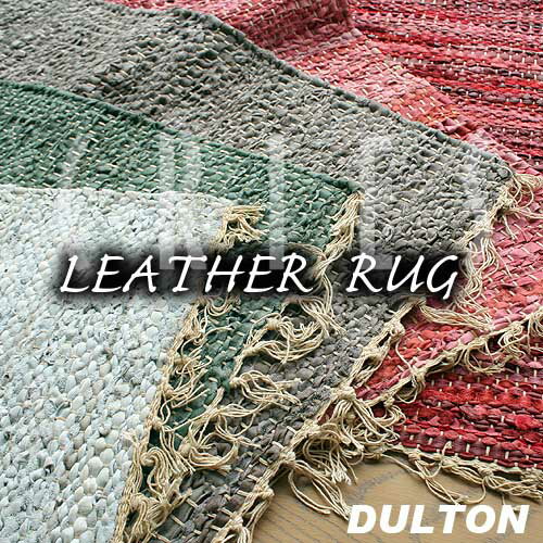 DULTON LEATHRE RUG ダルトン　レザーラグ 500×750mm　S359-34 ／牛革、羊革、カーペット マット　玄関マット　ラグ　リビング ラグマット その1