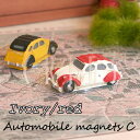 DULTON Automobile magnets C GS425-159 Ivory/Red 車型マグネット ミニクーパー 【定型外郵便送料込】アイボリーレッド 白赤 磁石 プレゼント 掲示 メモ レトロ