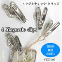 【DULTON】4 magnetic clips 4マグネットクリップ TZ3160 磁石 マグネット メモ 写真 ポストカード