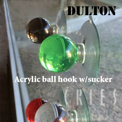 DULTON ダルトン Acrylic ball hook アクリルボールフック 130615【定形外郵便送料込】グリーン　スモーク 1