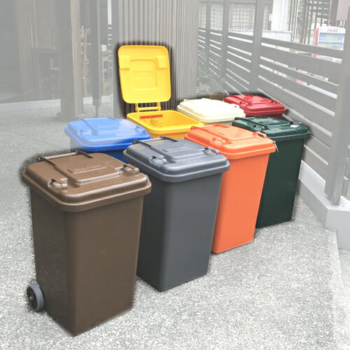 100-198 DULTON Plastic trash can 65Lダルトン