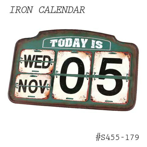 【DULTON】Iron calendar #S455-179 アイアン・カレンダー　カレンダー　暦　卓上　日めくりカレンダー　　【取り寄せ商品】