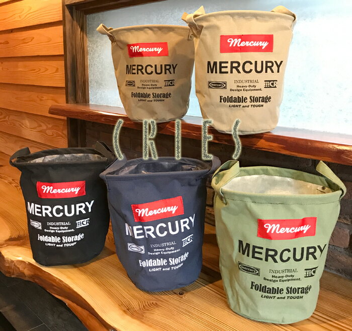樂天商城 - MERCURY Canvas Series MECABU　mercury マーキュリーキャンバスバケツS（収納ボックス）ゴミ箱キーストーン