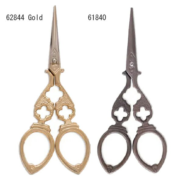 【Posh living ポッシュリビング】62844 デザインシザー　ゴールド　61840　デザインシザー 糸切バサミ　手芸ハサミ