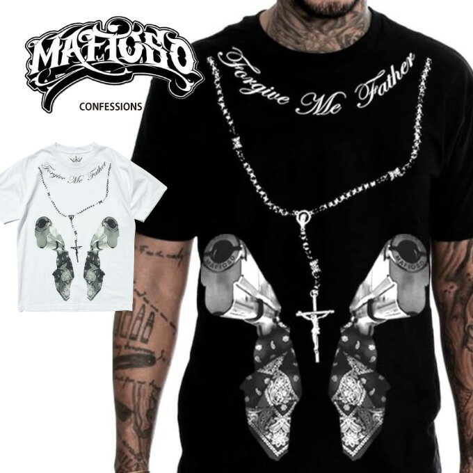 MAFIOSO Tシャツ  ビッグサイズ アメリカン バイカー ローライダー チカーノ ウエストコースト 西海岸 WESTCOAST プリント タトゥー TATTOO マフィオソ メンズ 大きいサイズ 