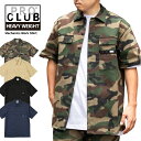 【L〜3XL】 PRO CLUB プロクラブ 【 ワークシャツ / MECHANICS SS Shirt 】 ヘビーウェイト 厚手 ストレッチ 伸縮性 半袖 PROCLUB USサイズ メンズ 大きいサイズ HIPHOP ローライダー チカーノ 【パンツは別売り】