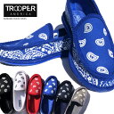 TROOPER ハウスシューズ  トゥルーパー スリッポン チカーノ ローライダー ルームシューズ PAISLEY BANDANA SLIP-ON HOUSE SHOES WESTCOAST HIPHOP