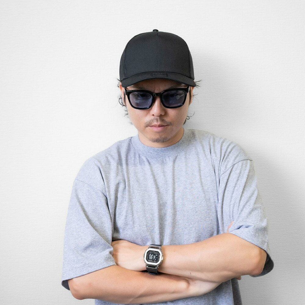 CRIMINAL(クリミナル)のOTTO オットー 【5Panel Mid Profile Mesh Back Trucker Cap】メッシュキャップ 無地 帽子 スナップバック メンズ ユニセックス｜アングル3