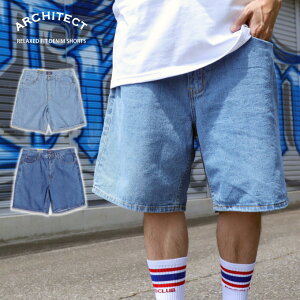 32in  42in ARCHITECT ڥǥ˥ॷ硼ȥѥġ  ϡեѥ  ûѥ 饤  RELAXED FIT LOWRIDER CHICANO HIP HOP LA 礭 ӥå DENIM SHORTS