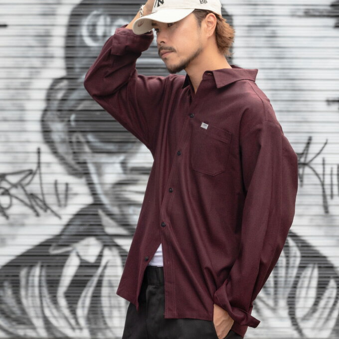 CAL TOP キャルトップ 【無地 長袖 フランネルシャツ】USA製 ネルシャツ チカーノ ...