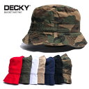 DECKY  バケハ 帽子 ストリート ヒップホップ ダンス衣装 ダンサー 迷彩 アウトドア コットン 綿100% BUCKET HAT 961 Polo Buckets 大きいサイズ