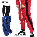 【L〜2XL】 EPTM エピトミ ナイロン ウィンドブレーカー 【トラックパンツ】 NYLON WINDBREAKER TRACK PANTS ラインパンツ ロングパンツ ヒップホップ ストリート系 メンズ L LL 2L 3L