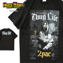 プリント Tシャツ  トゥパック 2パック ヘビーウェイト 半袖 ラップT 西海岸 ローライダー WESTCOAST HIPHOP ヒップホップ ビッグサイズ メンズ 大きいサイズ