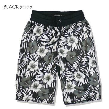 【M〜2XL】 ROCA WEAR メッシュ ショートパンツ 【花柄 アロハ】 ショーツ ハーフパンツ メンズ ALOHA ブラック ホワイト スポーツ 大きいサイズ SHORTS MESH FLORAL ロカウエア ロカウェア