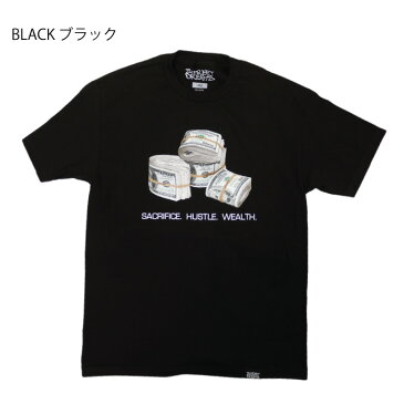 【メール便可】STREET DREAMS Tシャツ【3 STEPS / ドル札】札束 マネー 【SACRIFICE, HUSTLE, WEALTH】L-3XL USストリート最新 プリントTEE ビッグサイズ 春夏 メンズ 大きいサイズ L LL 2L 3L 4L 5L