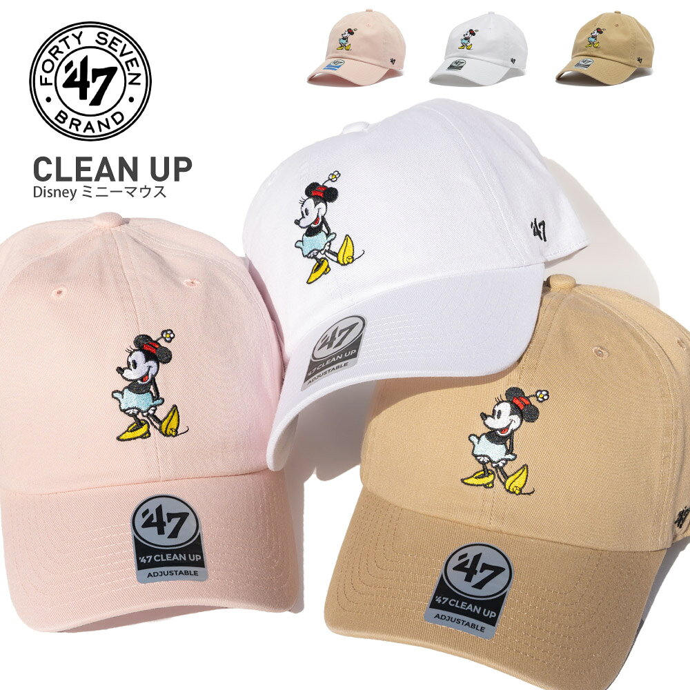 乐天商城 - 47brand フォーティーセブン キャップ【CLEAN UP Disney ミニーマウス】 帽子 ローキャップ キャラクター ディズニー スポーツ メンズ ユニセックス