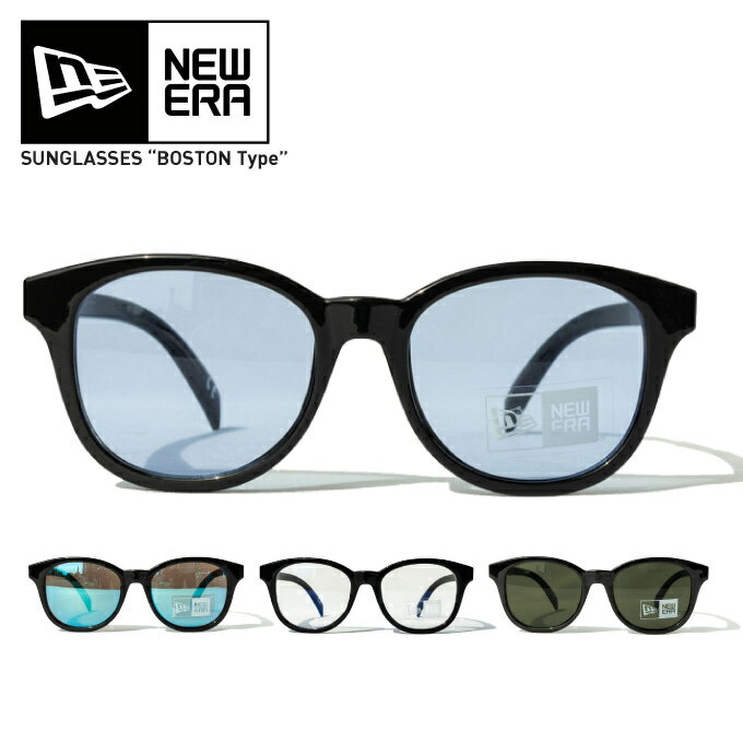 NEW ERA ニューエラ  sunglasses 艶ありフレーム スクエア グラサン 男女兼用 メガネ 眼鏡 UVカット