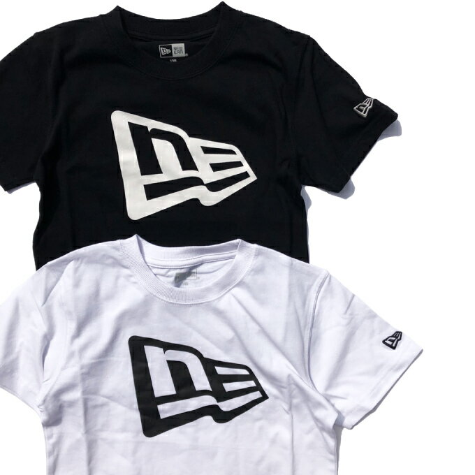 子供用【130〜160】ニューエラ キッズ Tシャツ 【フラッグロゴ YOUTH】 NEWERA KIDS 子供サイズ NEW ERA 男の子 女の子 ジュニア 小学生 6.7オンス コットン 130 140 150 160 11901434 11901433