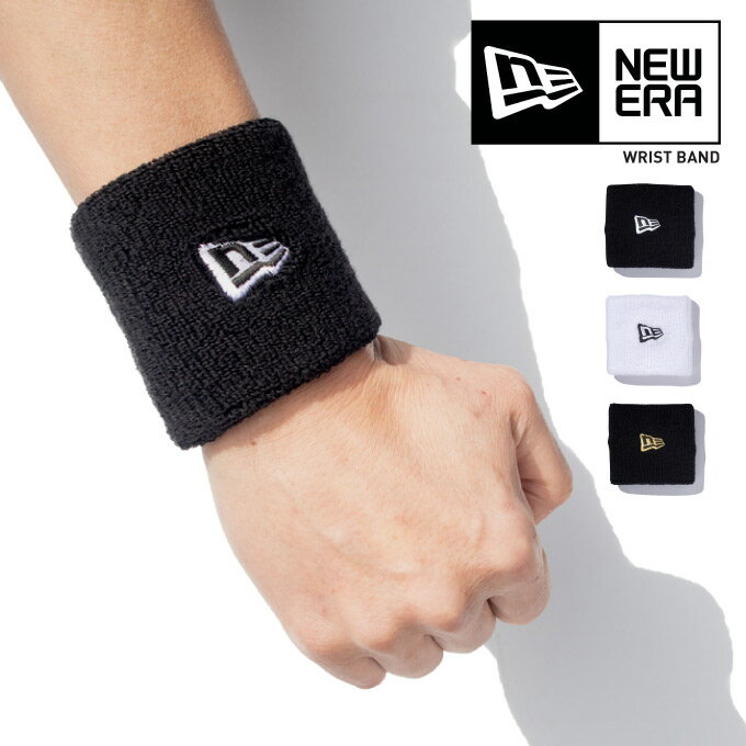 NEW ERA ニューエラ リストバンド 【全3色】 NEWERA WRIST BAND ニューエラロゴ NBA バスケ フラッグロゴ タオル地 スポーツ フィット..