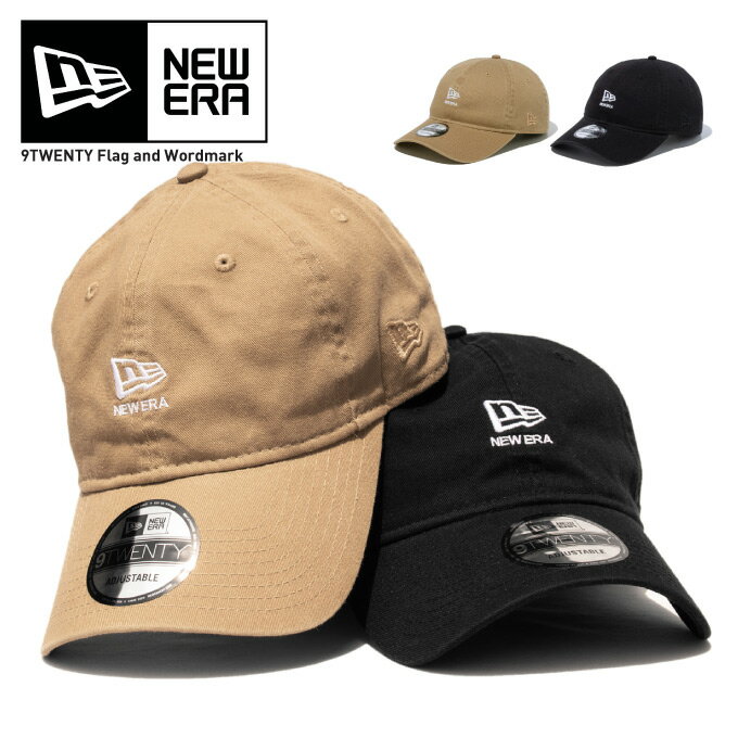 NEW ERA ニューエラ キャップ ローキャップ ポロキャップ シンプル ミニロゴ クロスストラップ コットン 綿 メンズ ユニセックス 男女兼用 帽子 黒 ベージュ NEWERA 920 