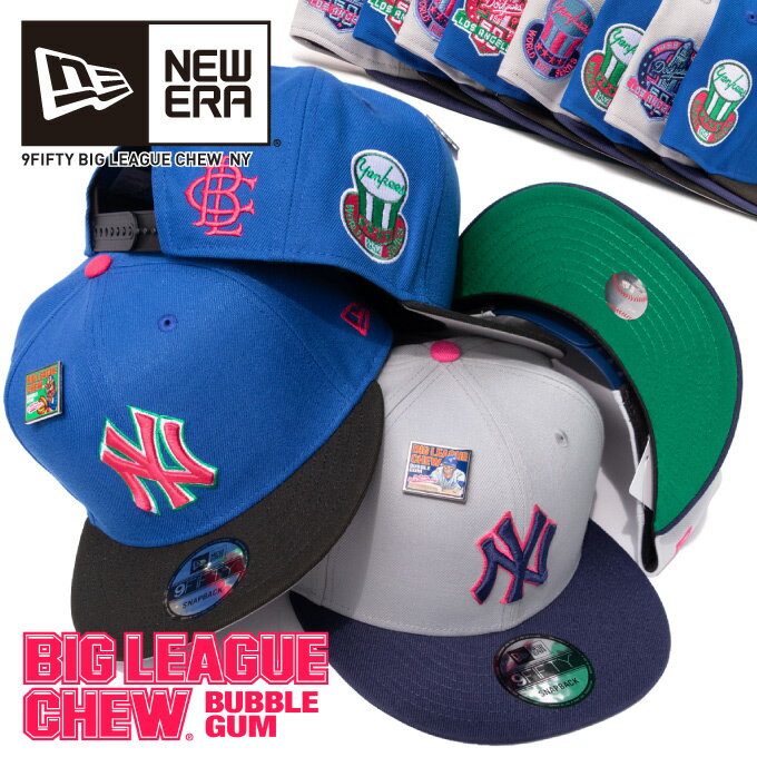 楽天CRIMINAL（クリミナル）NEW ERA ニューエラ キャップ【 9FIFTY NY / BIG LEAGUE CHEW コラボ 】 チューインガム バブルガム スナップバックキャップ SNAPBACK CAP 950 ニューヨーク・ヤンキース ベースボールキャップ 帽子 野球帽 60506773 60506890